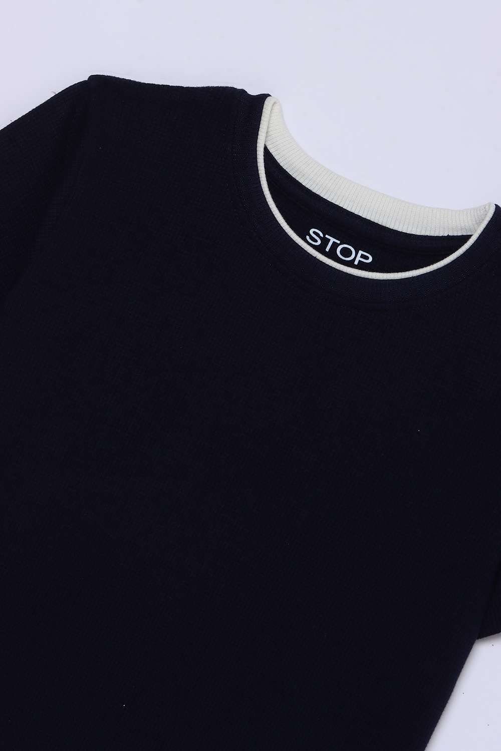 Solid-Cotton-Round-Neck-Boys-T-Shirt