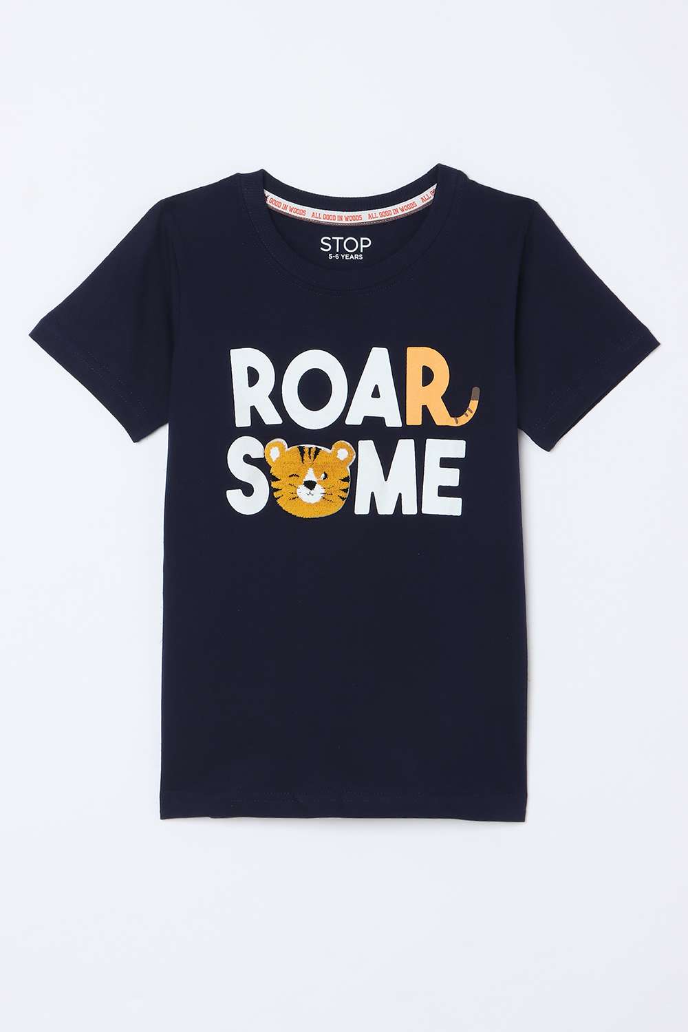 Graphic-Print-Cotton-Round-Neck-Boys-T-Shirt