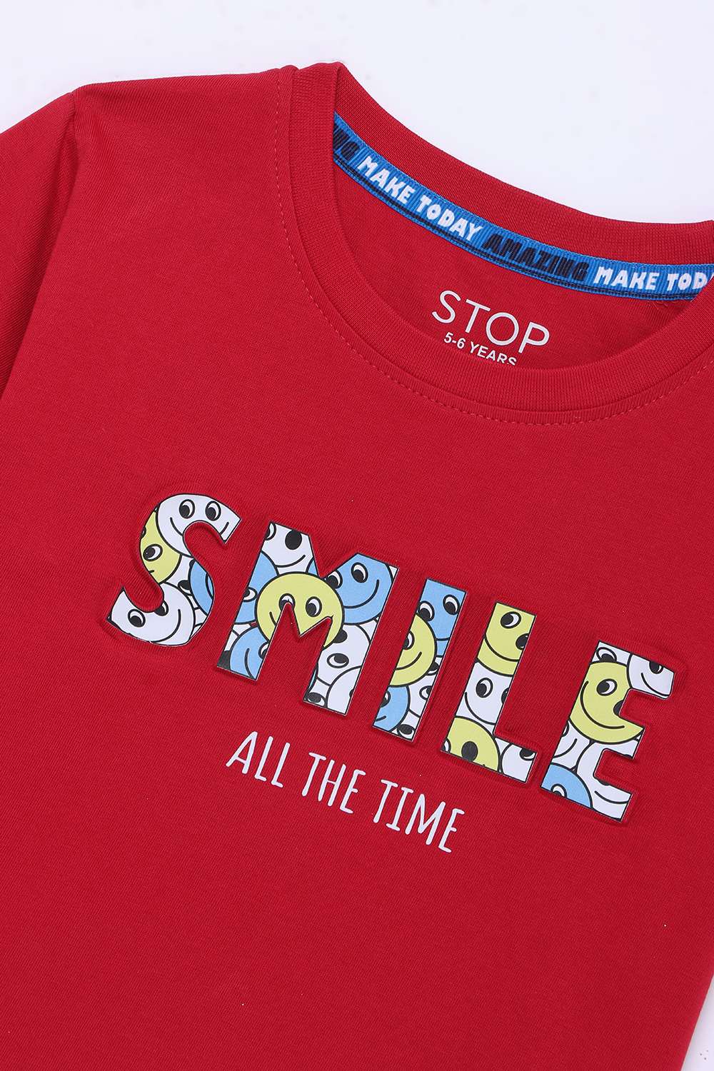 Graphic-Print-Cotton-Round-Neck-Boys-T-Shirt