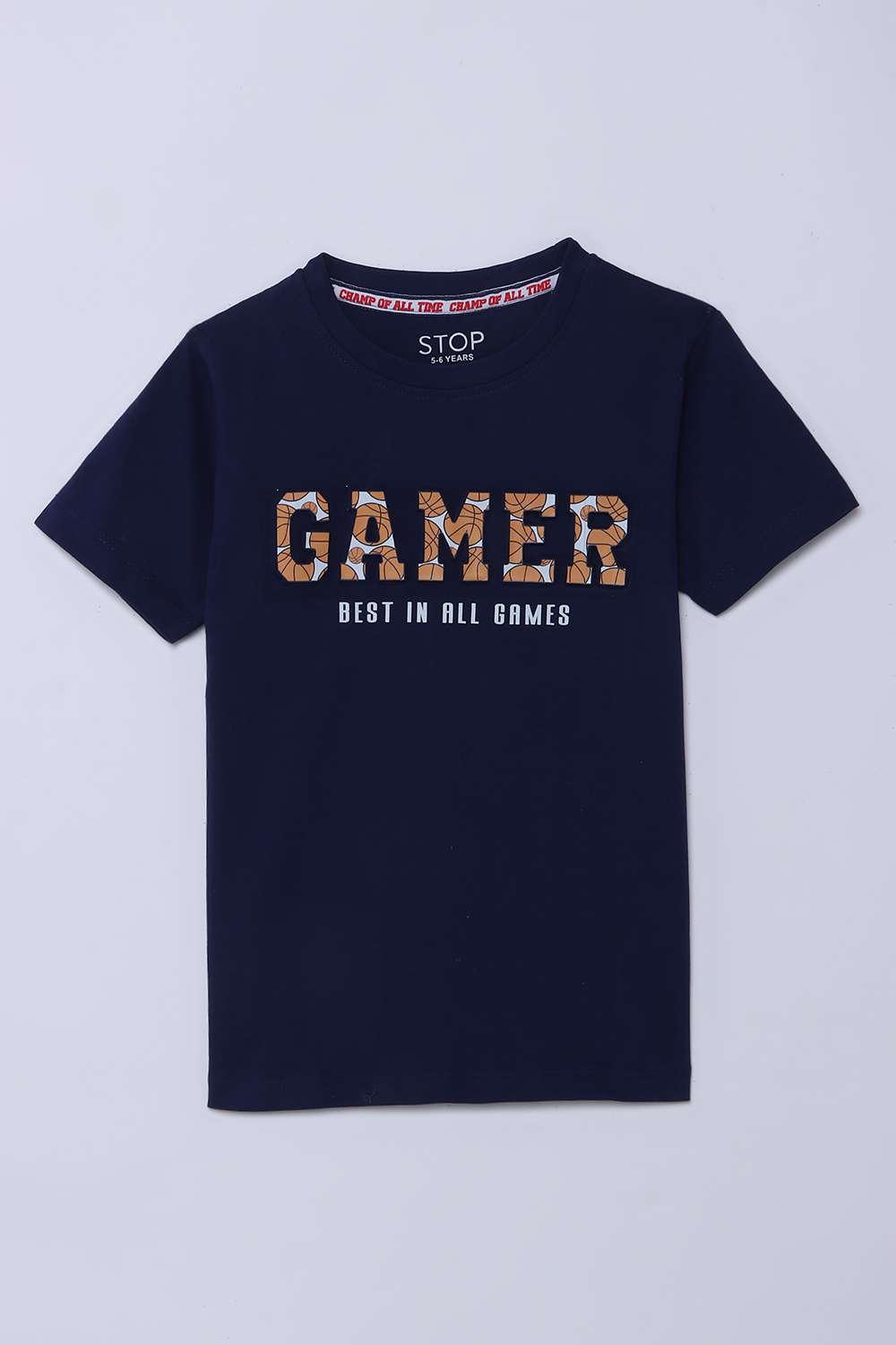 Graphic-Print-Cotton-Round-Neck-Boys-T-Shirt