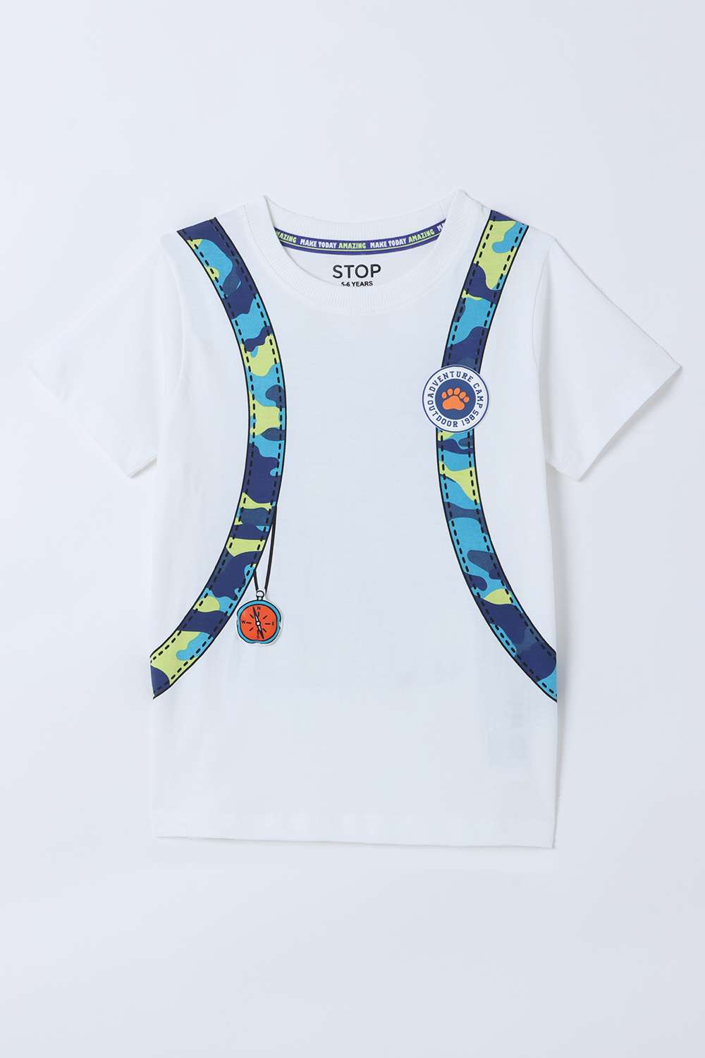 Graphic-Print-Cotton-Round-Neck-Boys-T-Shirt