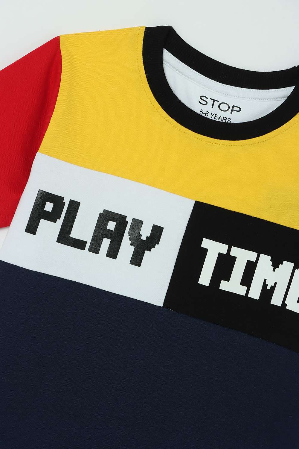 Solid-Cotton-Round-Neck-Boys-Casual-Wear-T-Shirt