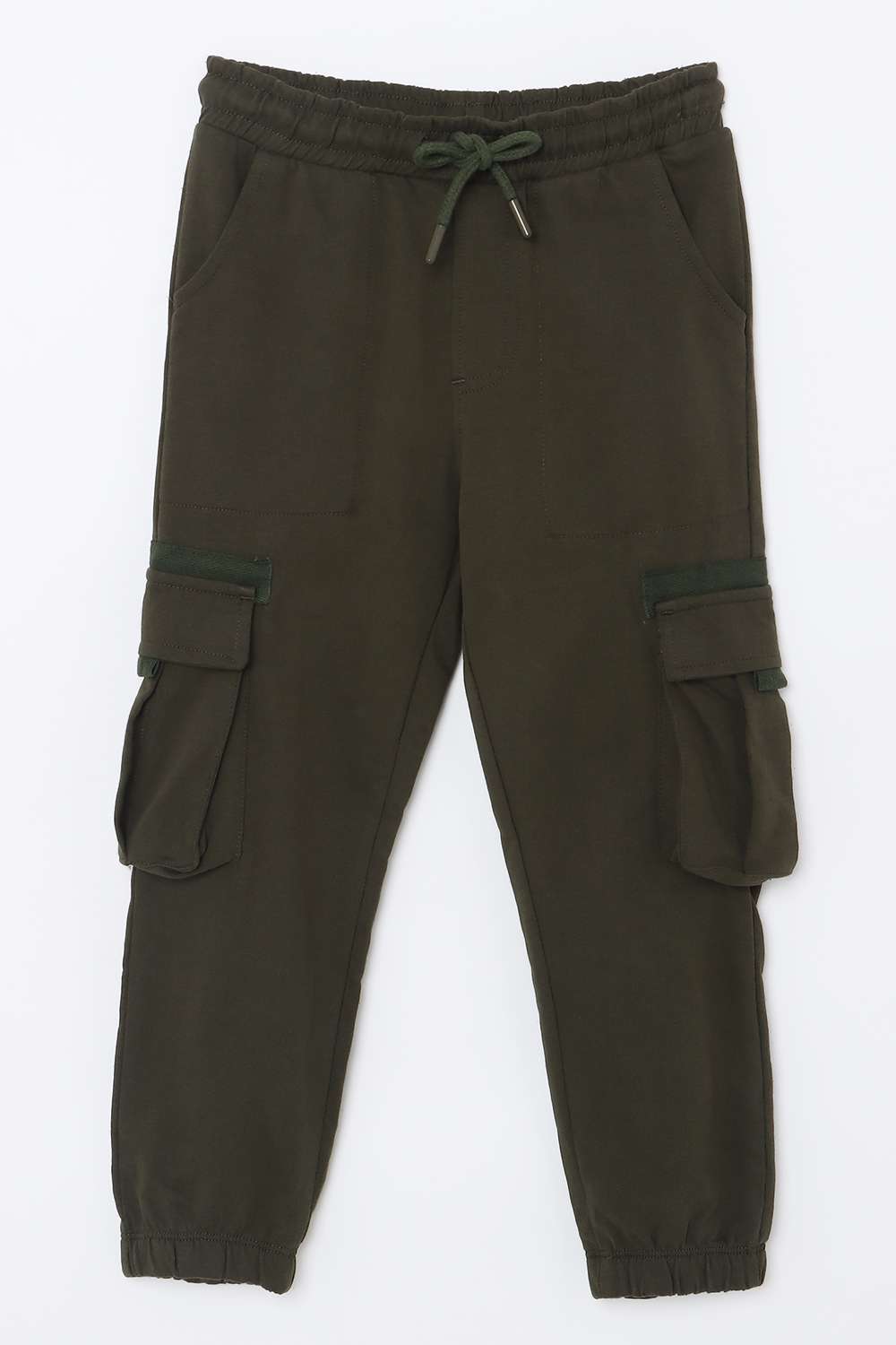 Solid-Cotton-Relaxed-Fit-Relaxed-Fit-Ankle-Length-Boys-Track-Pants