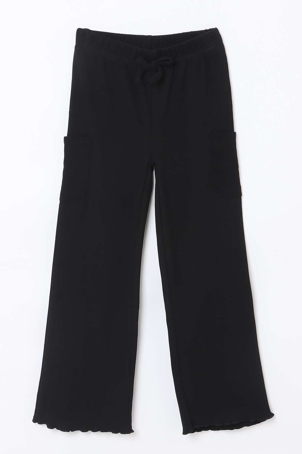 Blended-Fabric-Regular-Fit-Girls-Pants