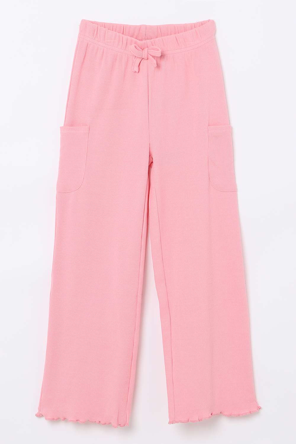 Blended-Fabric-Regular-Fit-Girls-Pants