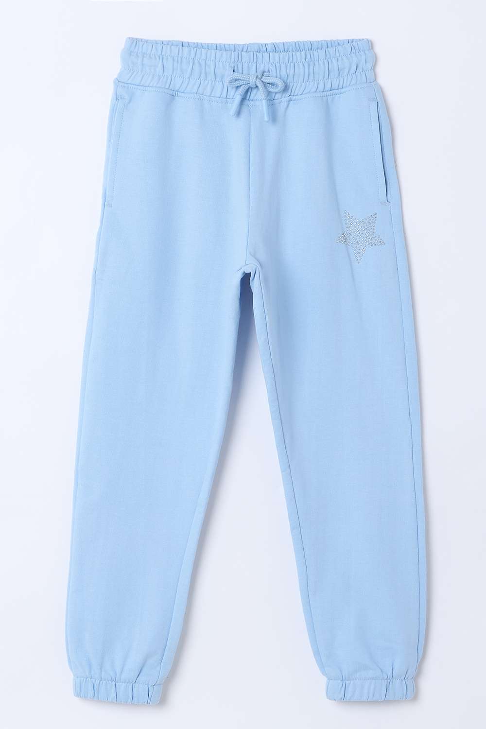 Blended-Fabric-Regular-Fit-Girls-Track-Pants