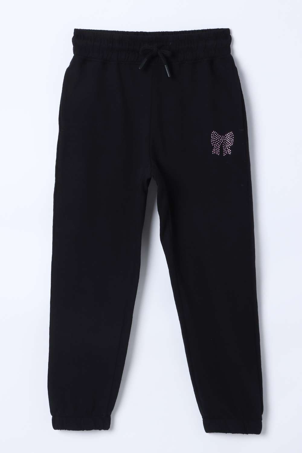 Blended-Fabric-Regular-Fit-Girls-Track-Pants