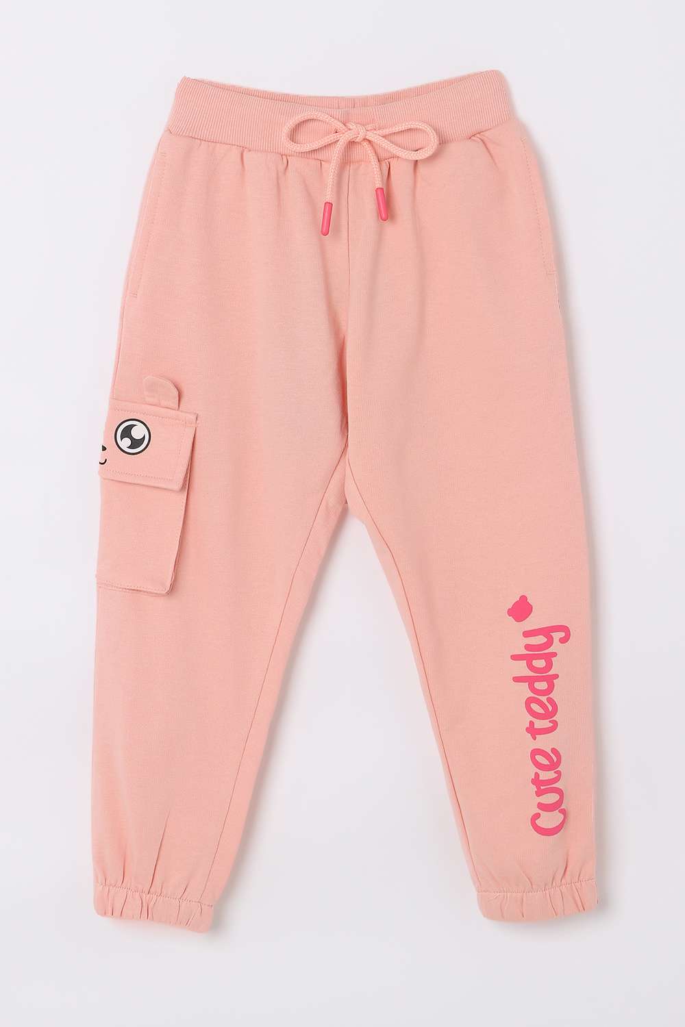 Blended-Fabric-Regular-Fit-Girls-Track-Pants