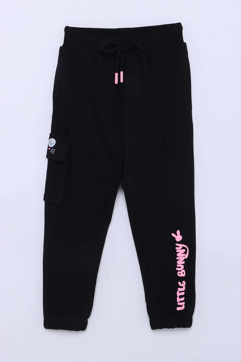 Graphic-Print-Cotton-Regular-Fit-Girls-Track-Pants