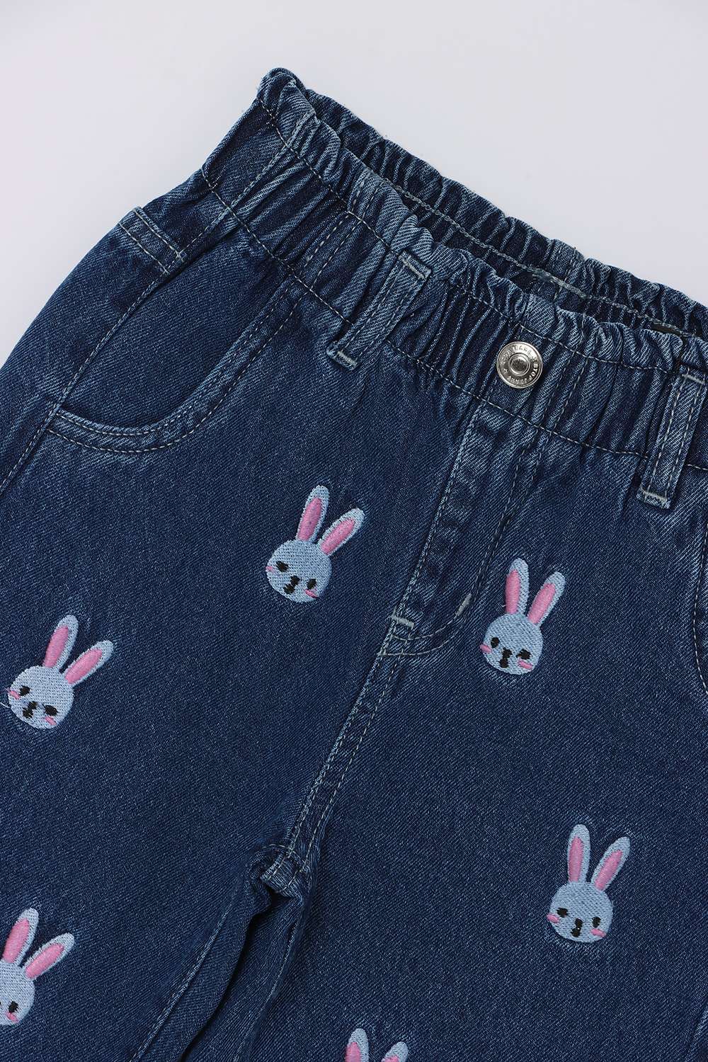 Blended-Fabric-Regular-Fit-Girls-Jeans