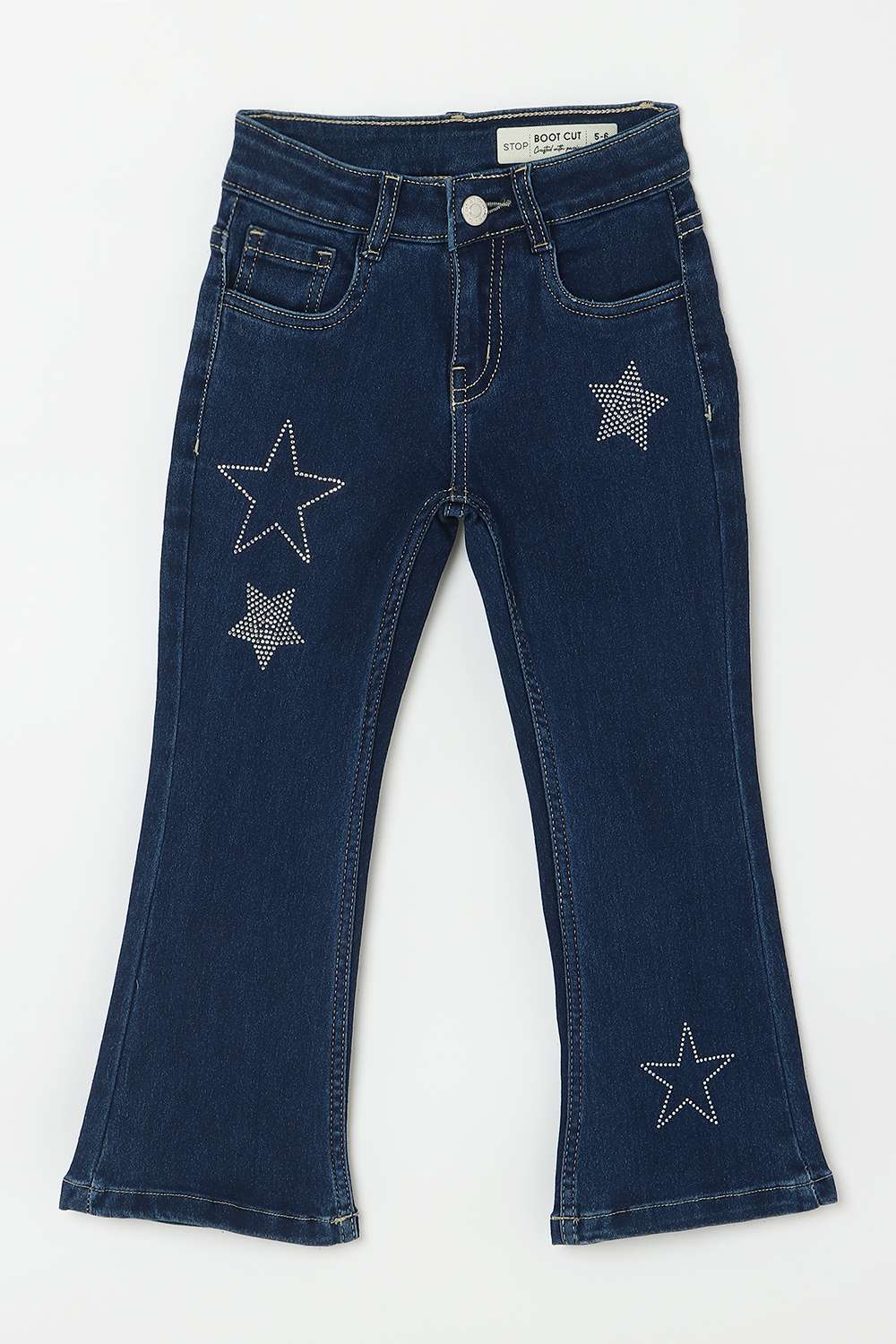 Solid-Denim-Bootcut-Fit-Girls-Jeans