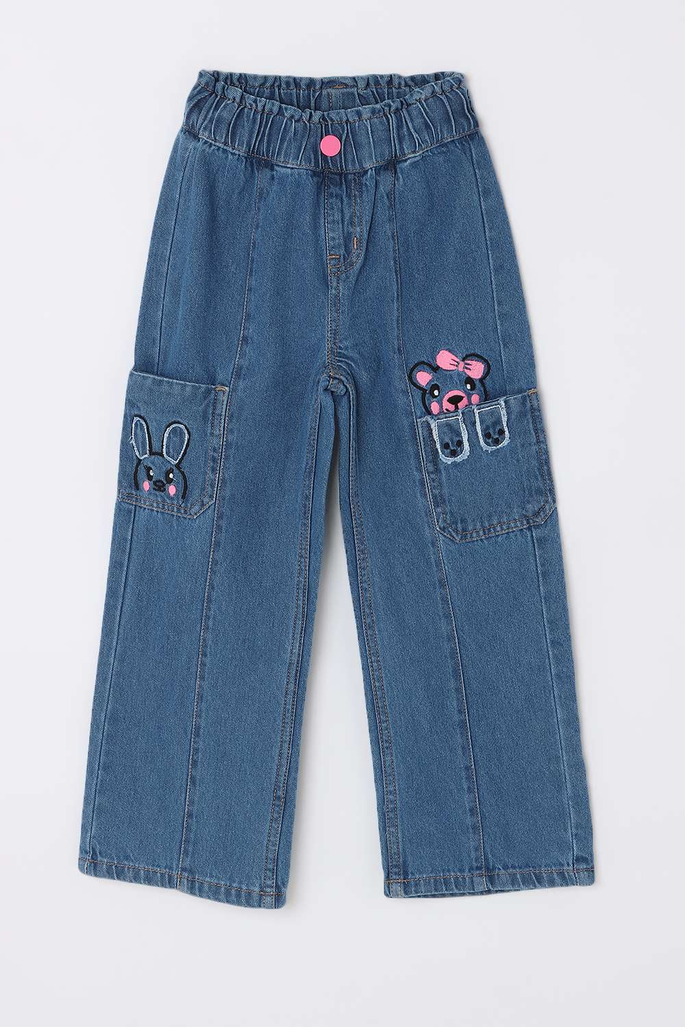 Denim-Regular-Fit-Girl-s-Jeans