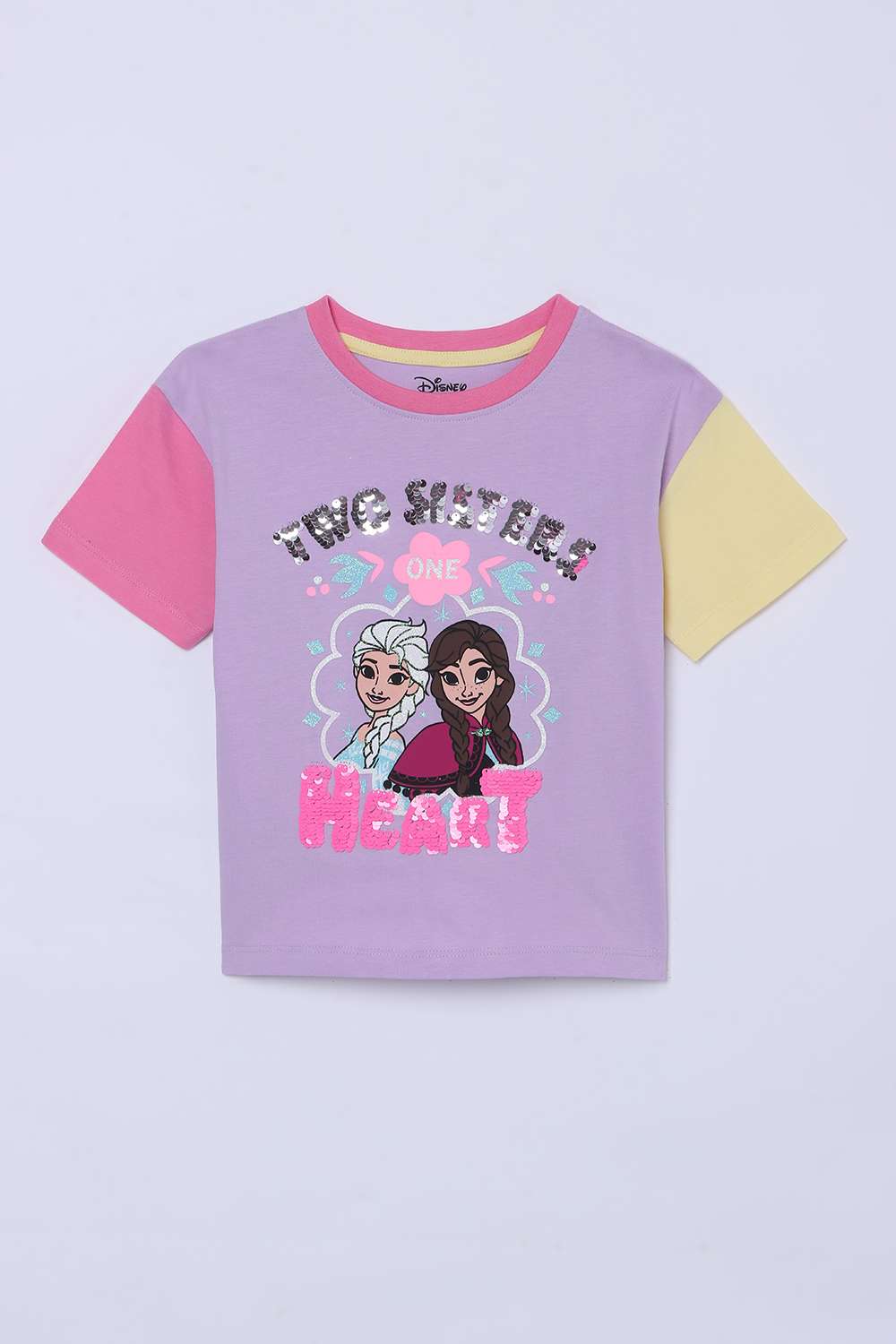 Sequinned-Cotton-Round-Neck-Girls-Top