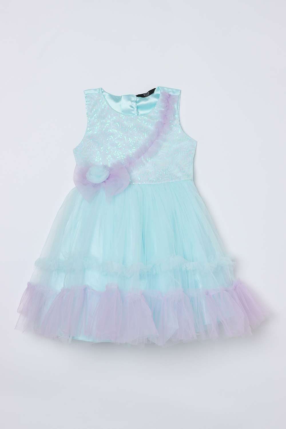 Solid-Polyester-Regular-Fit-Girls-Casual-Wear-Dress