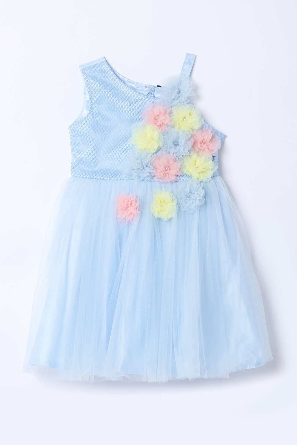 Blended-Fabric-Regular-Fit-Girls-Dress