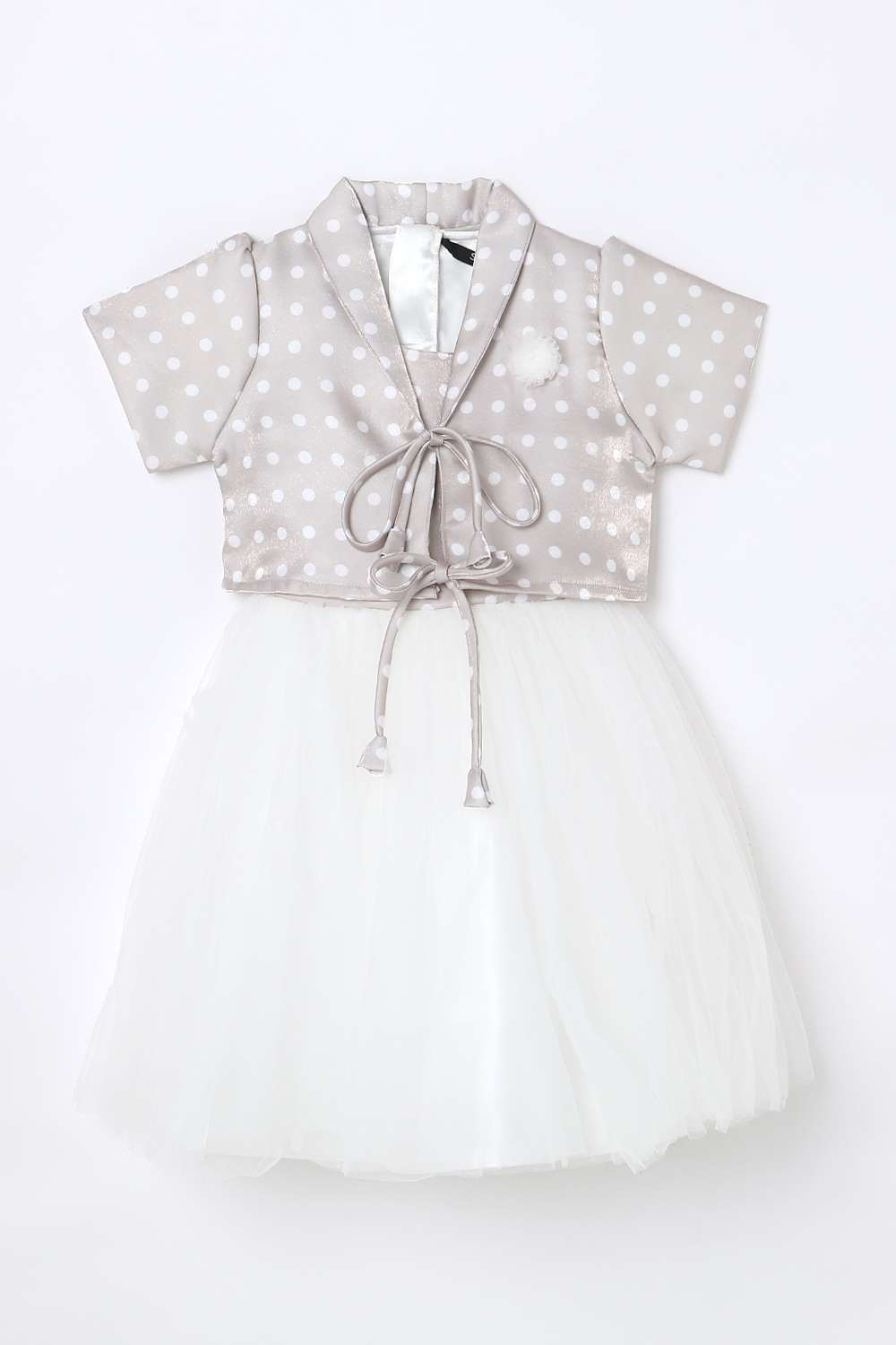 Solid-Polyester-Round-Neck-Girls-Casual-Wear-Dress