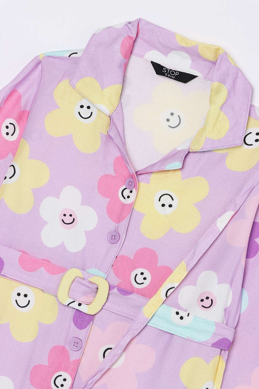Graphic-Print-Rayon-Collared-Girls-Casual-Wear-Dress
