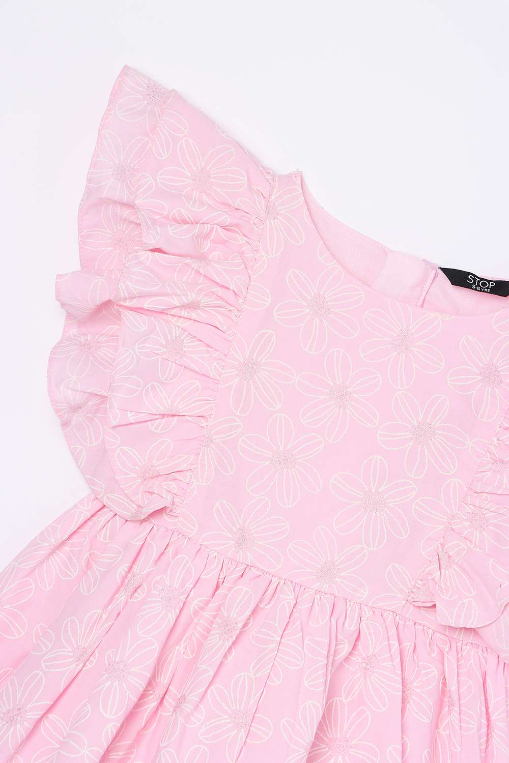 Solid-Cotton-Regular-Fit-Girls-Casual-Wear-Dress