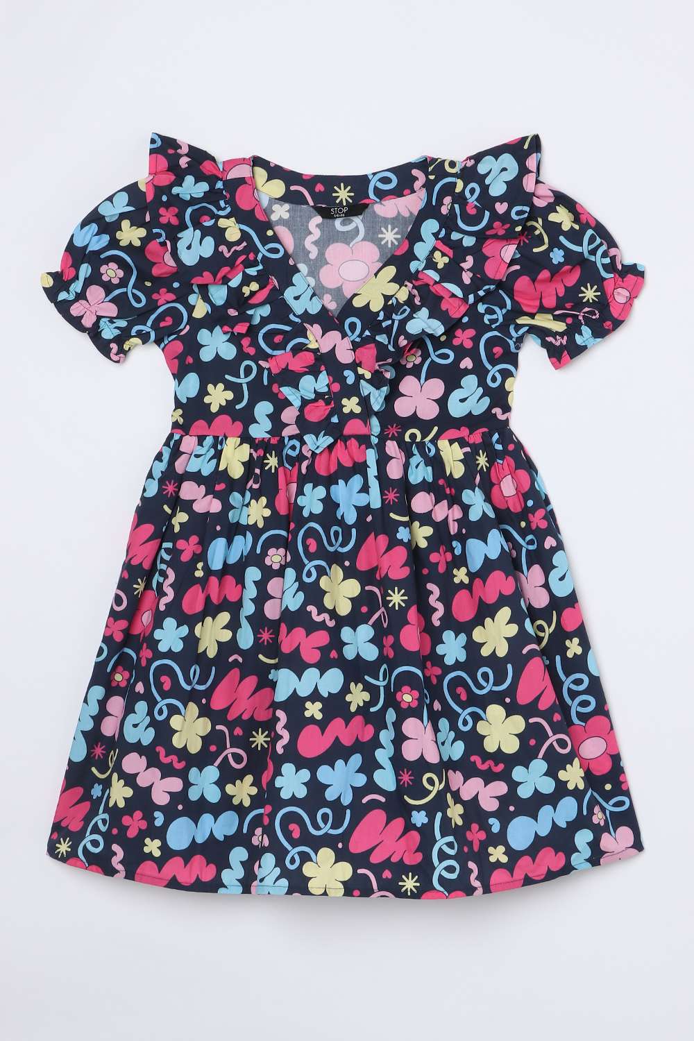 Printed-Cotton-Regular-Fit-Girls-Casual-Wear-Dress