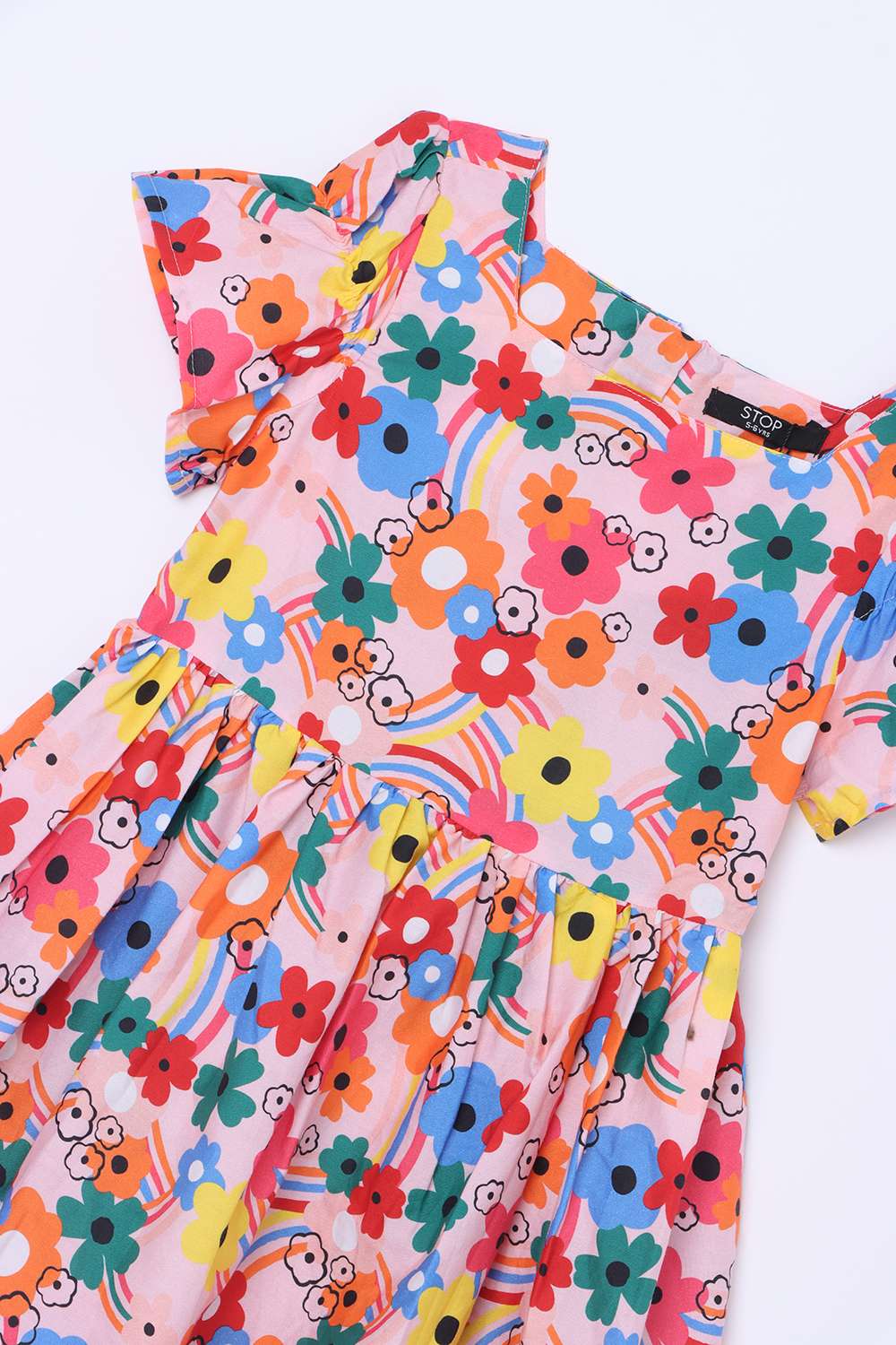 Floral-Cotton-Square-Neck-Girls-Casual-Wear-Dress