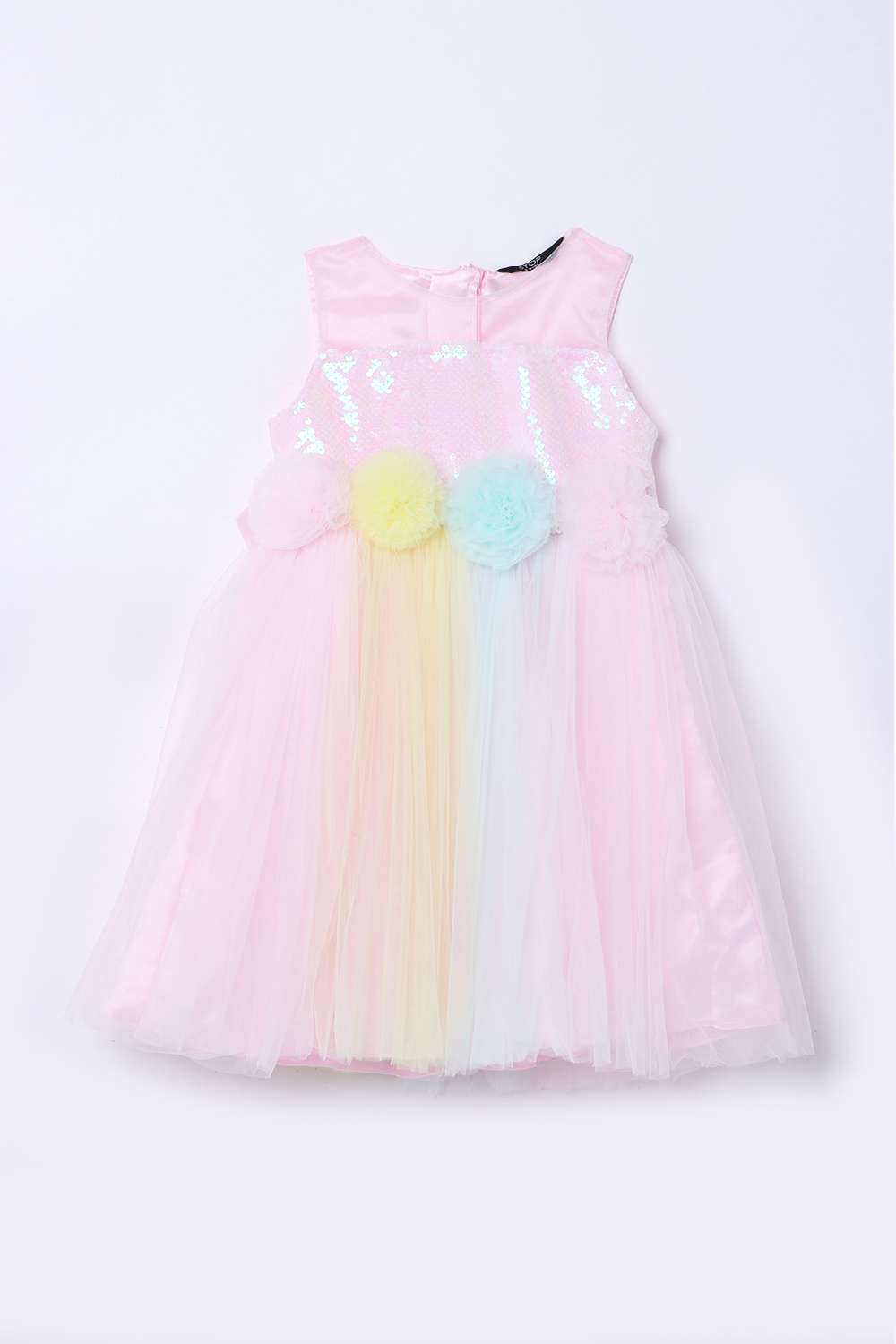 Blended-Fabric-Regular-Fit-Girls-Dress