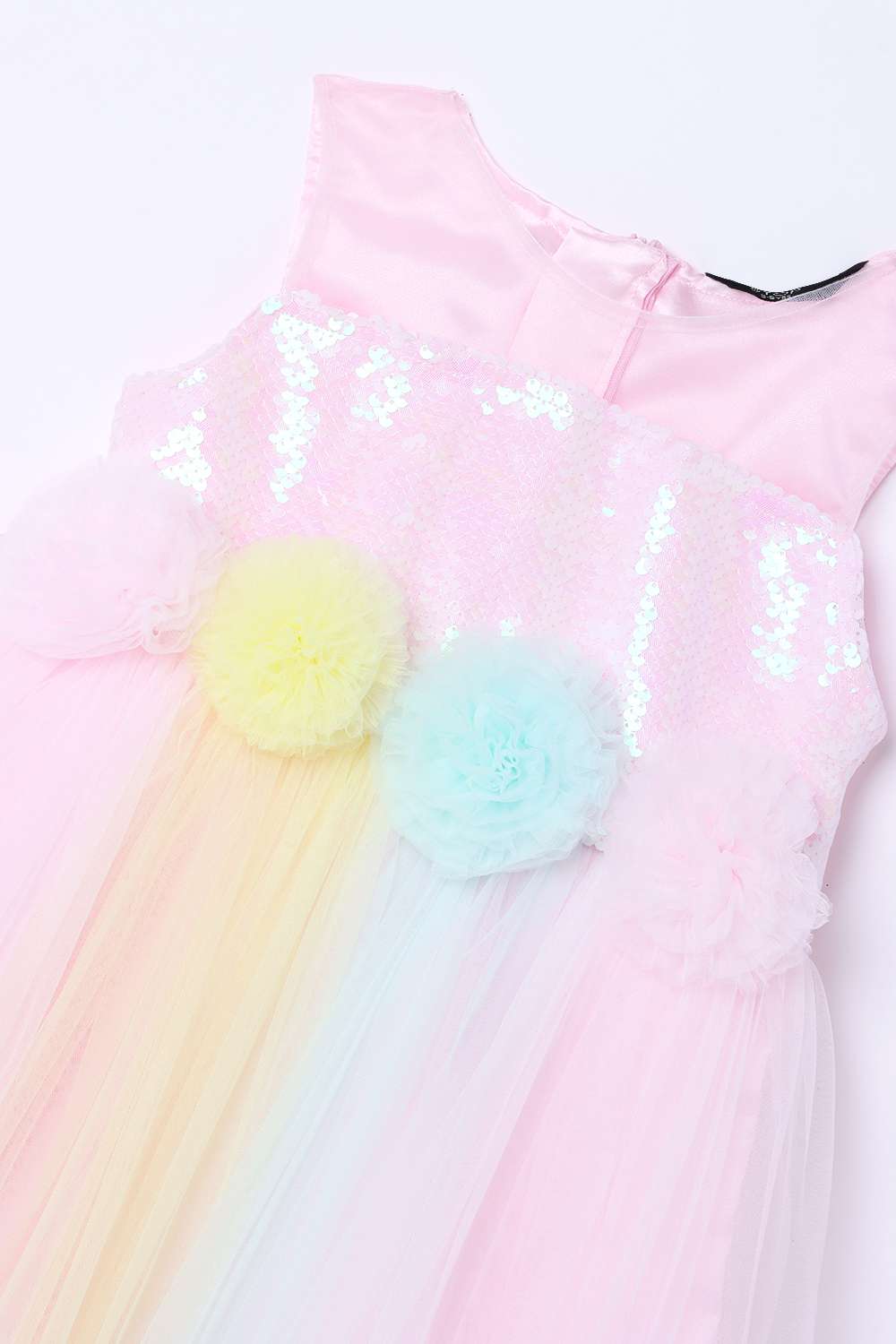 Blended-Fabric-Regular-Fit-Girls-Dress