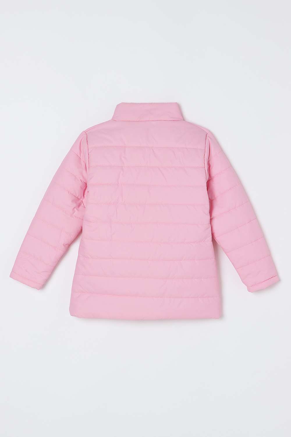 Solid-Polyester-Round-Neck-Girls-Winter-Wear-Jacket