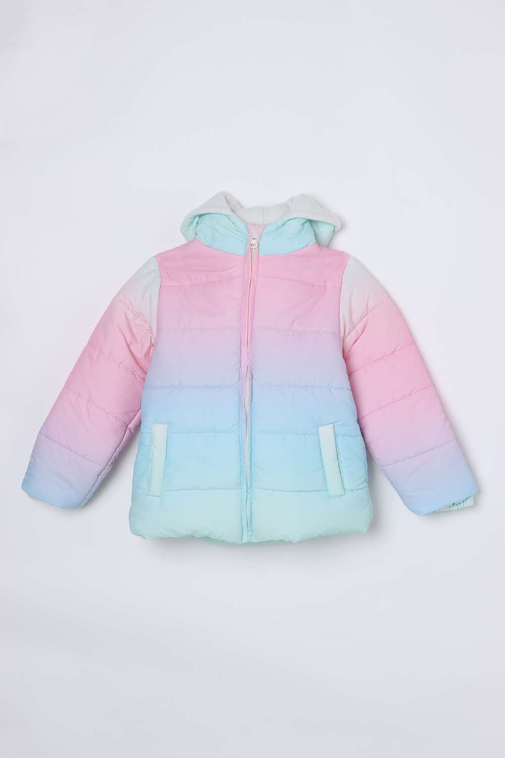 Printed-Polyester-Round-Neck-Girls-Winter-Wear-Jacket