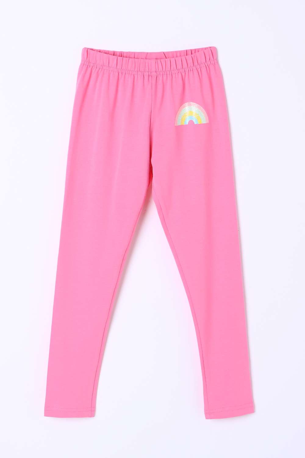 Character-Print-Blended-Fabric-Regular-Fit-Girls-Leggings