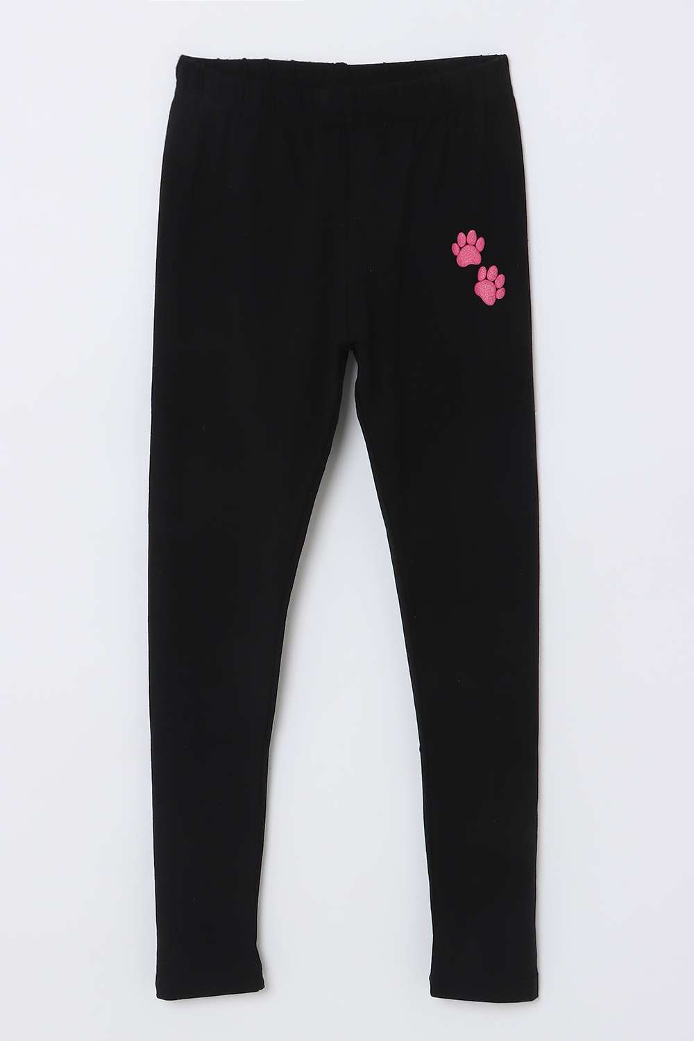 Solid-Cotton-Regular-Fit-Girls-Casual-Wear-Leggings
