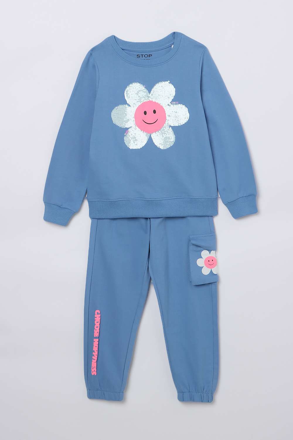Graphic-Print-Cotton-Round-Neck-Girl-s-Casual-Wear-Co-Ord-Set