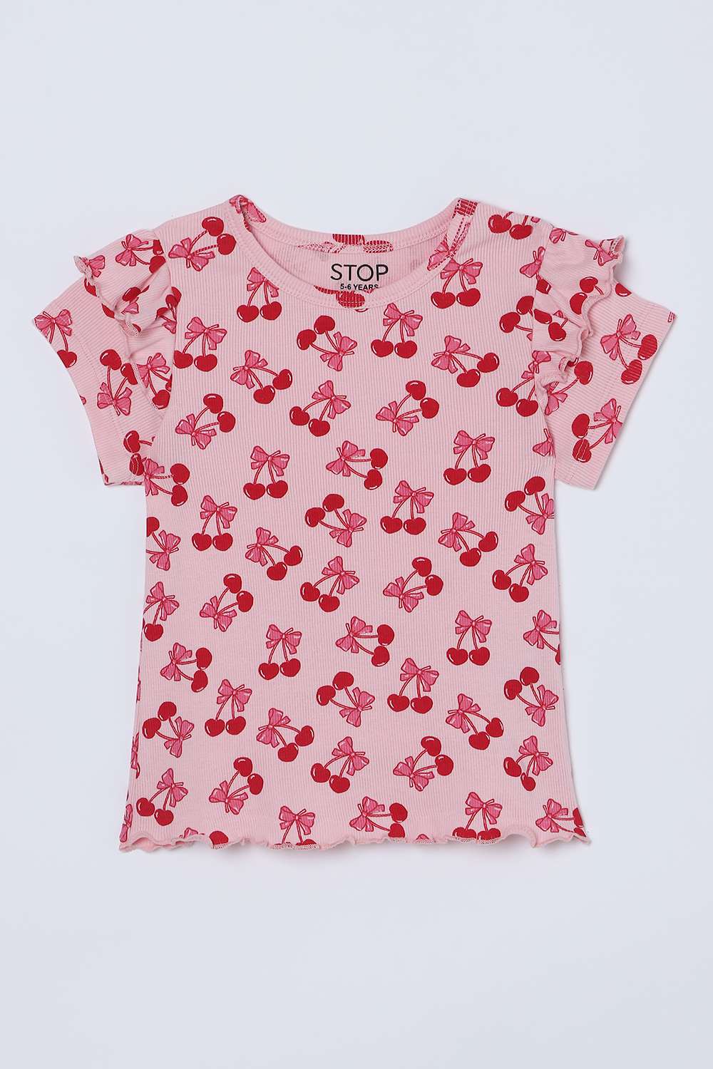 Printed-Blended-Fabric-Full-Length-Girls-Clothing-Set