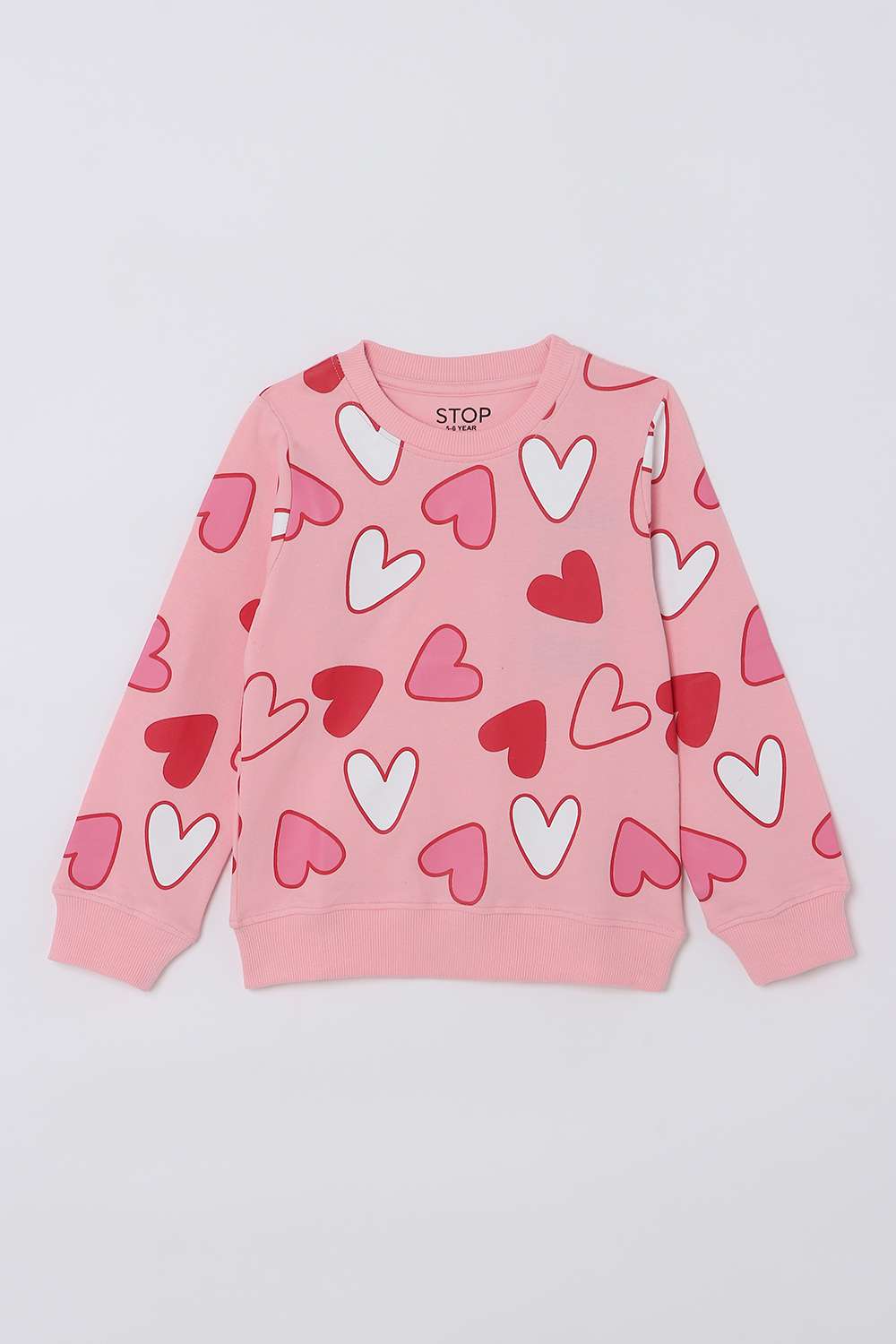 Blended-Fabric-Regular-Fit-Girls-Sweatshirt