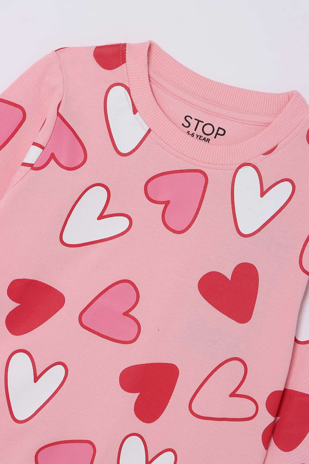 Blended-Fabric-Regular-Fit-Girls-Sweatshirt