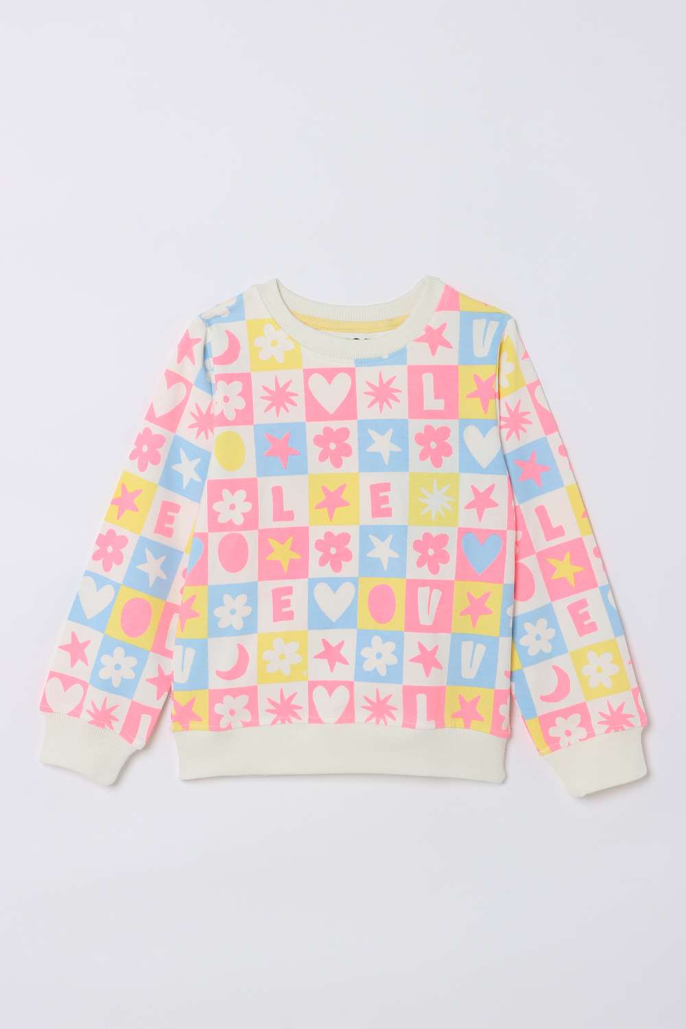Printed-Cotton-Round-Neck-Girls-Sweatshirt