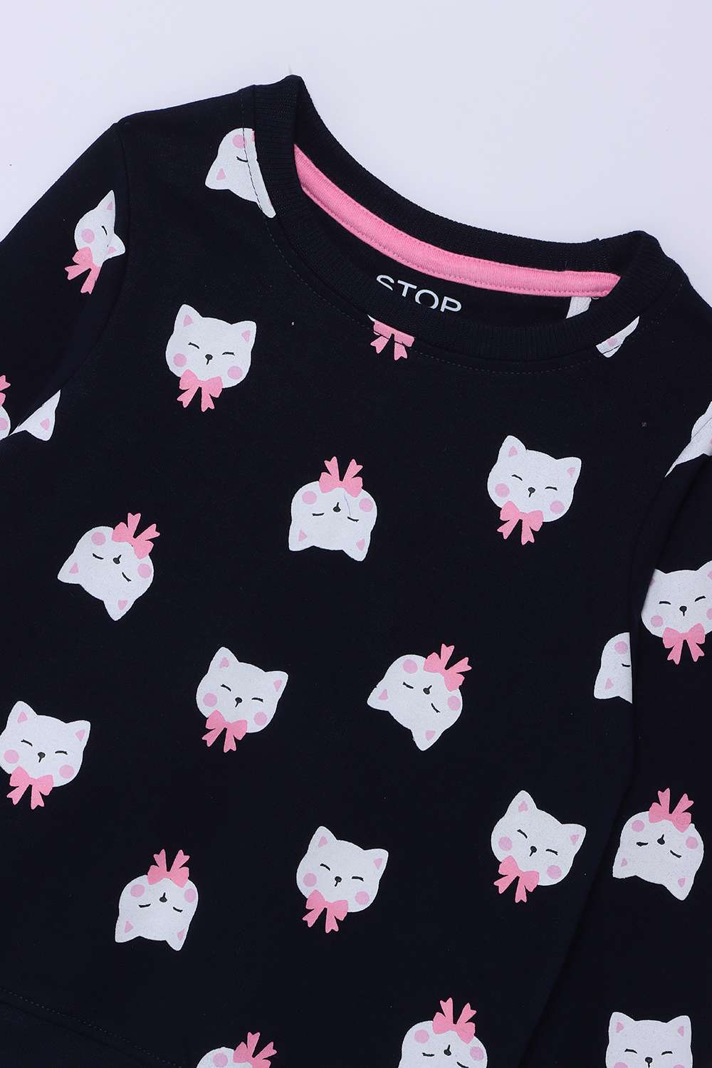 Printed-Cotton-Round-Neck-Girls-Sweatshirt