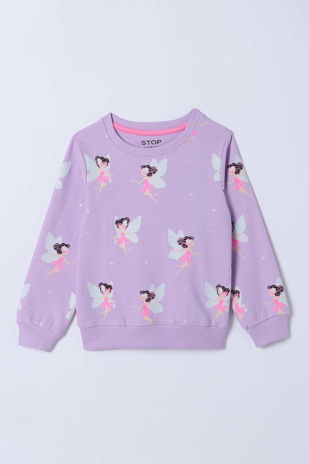 Blended-Fabric-Regular-Fit-Girls-Sweatshirt