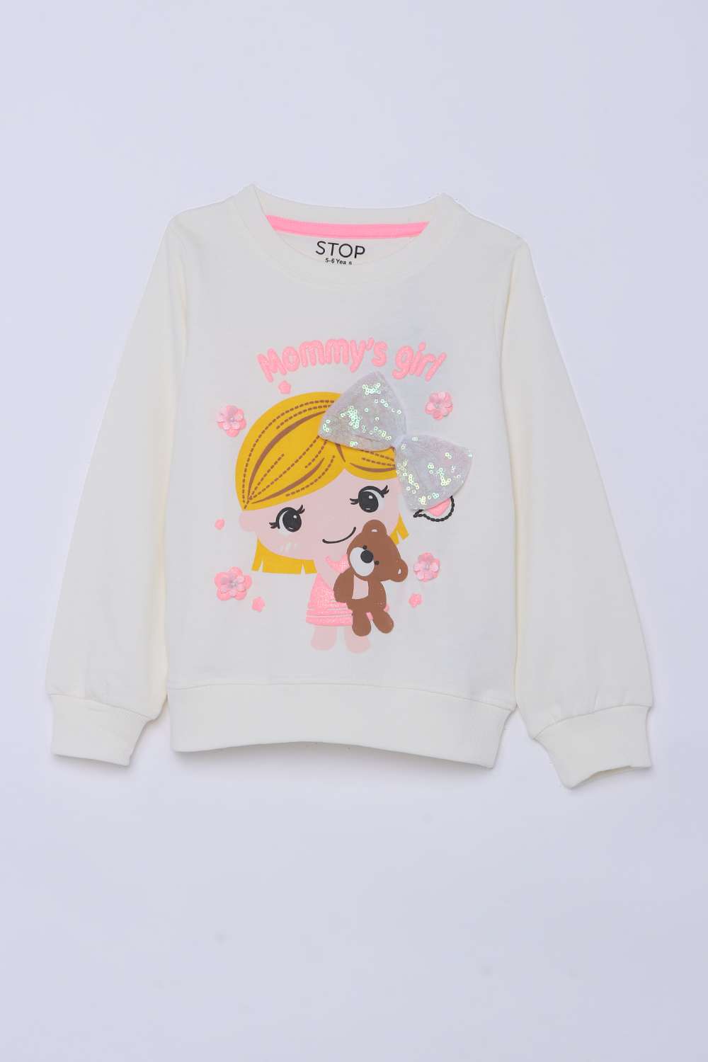 Graphic-Print-Cotton-Round-Neck-Girls-Sweatshirt