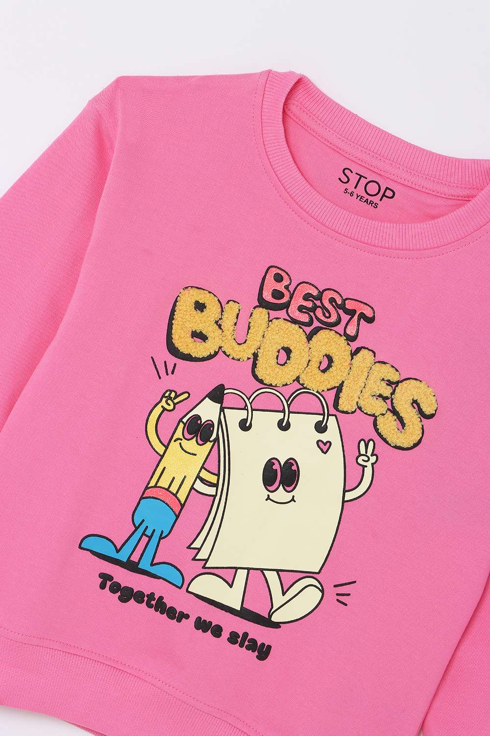 Graphic-Print-Cotton-Round-Neck-Girls-Casual-Wear-Sweatshirt