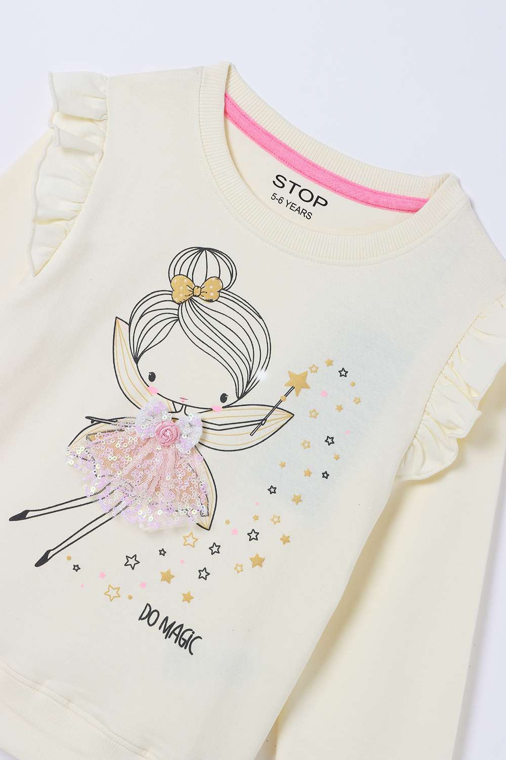 Blended-Fabric-Regular-Fit-Girls-Sweatshirt