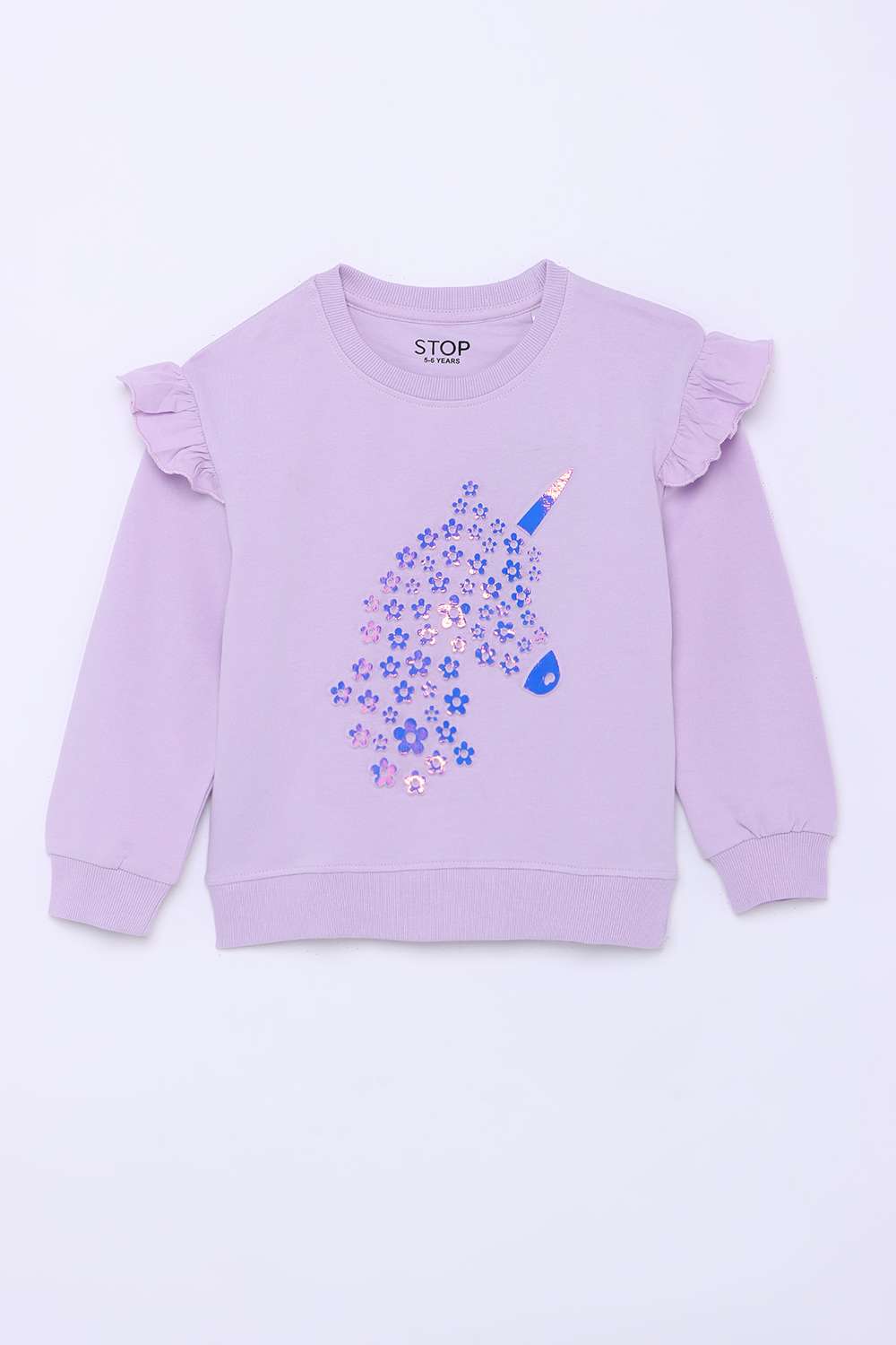 Graphic-Print-Cotton-Round-Neck-Girls-Sweatshirt