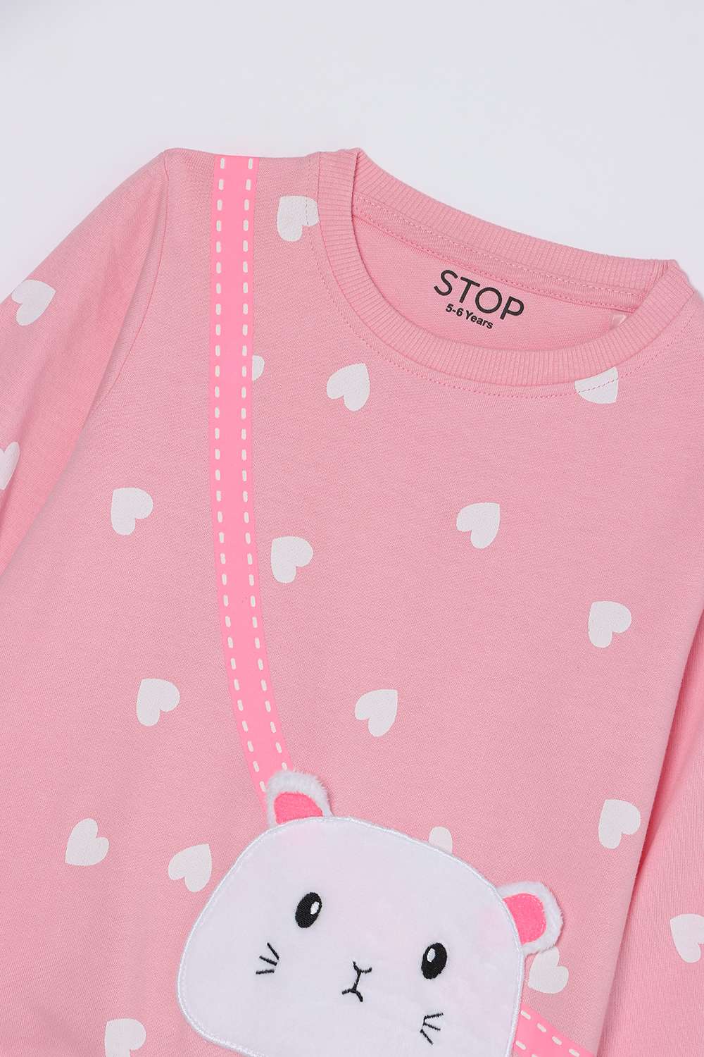 Blended-Fabric-Regular-Fit-Girls-Sweatshirt