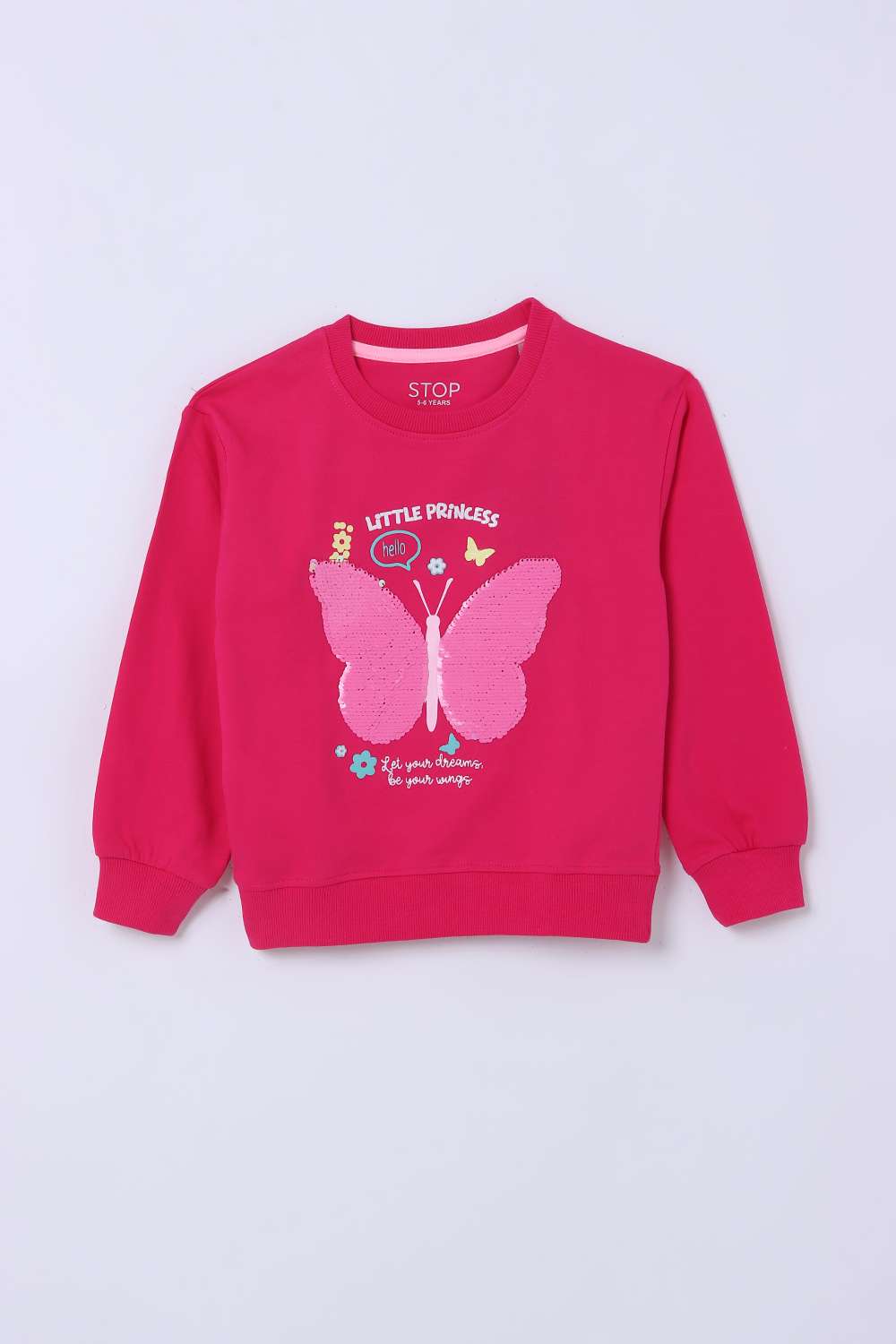 Graphic-Print-Cotton-Round-Neck-Girls-Sweatshirt