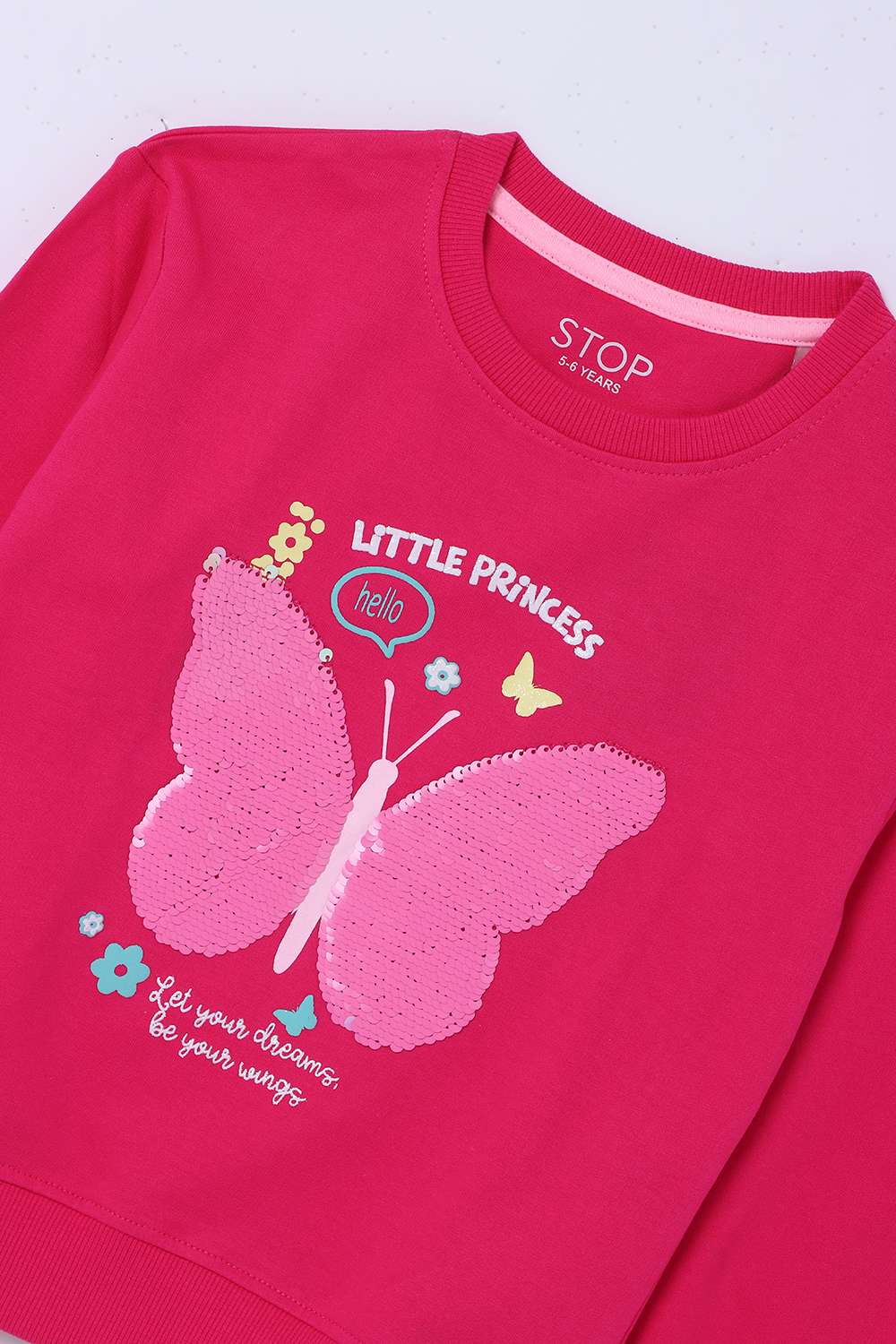 Graphic-Print-Cotton-Round-Neck-Girls-Sweatshirt