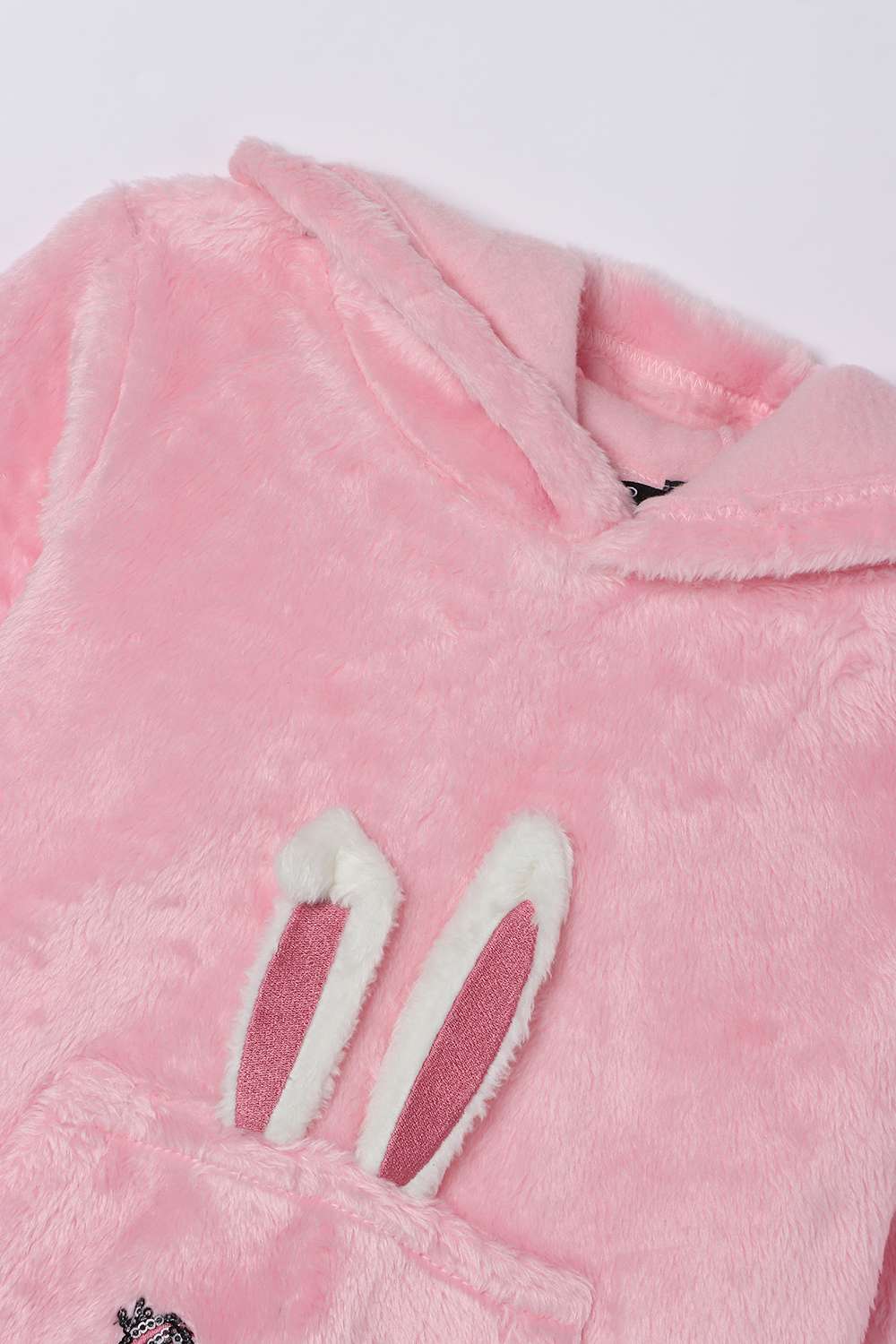 Printed-Blended-Fabric-Hooded-Girl-s-Sweatshirt