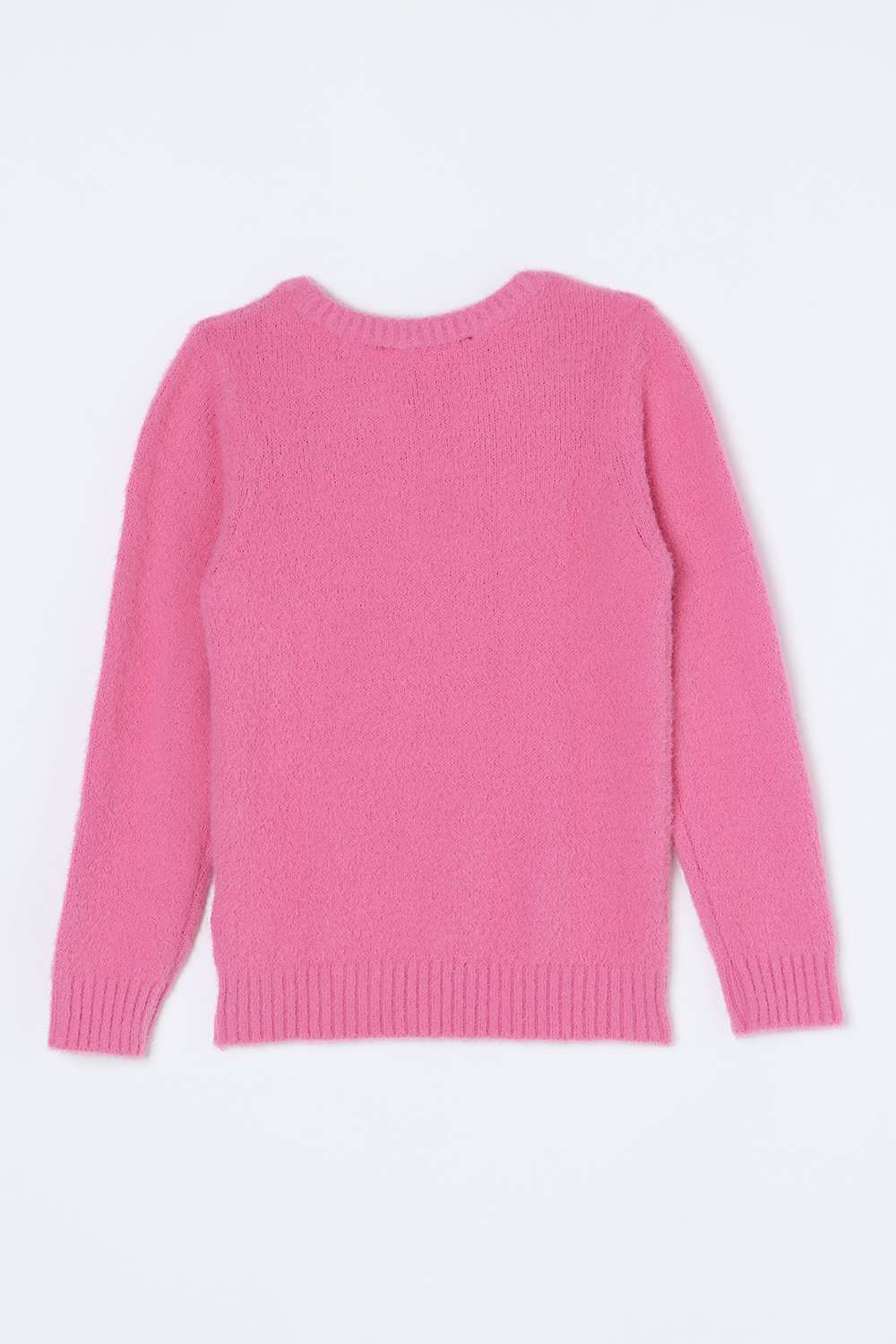 Embroidered-Blended-Fabric-Round-Neck-Girls-Sweater