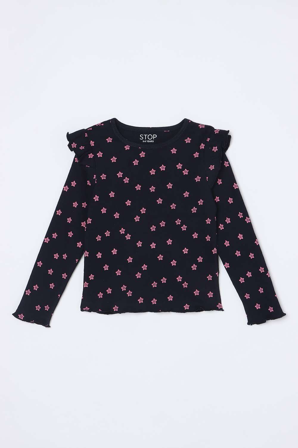 Blended-Fabric-Regular-Fit-Girls-T-Shirt