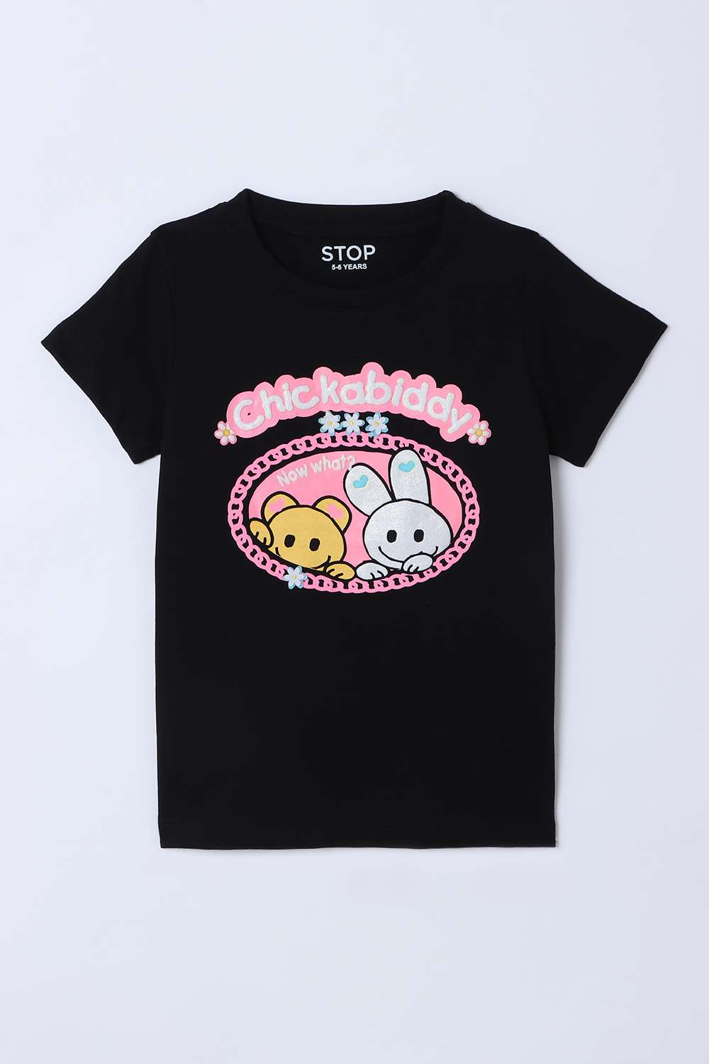 Blended-Fabric-Regular-Fit-Girls-T-Shirt