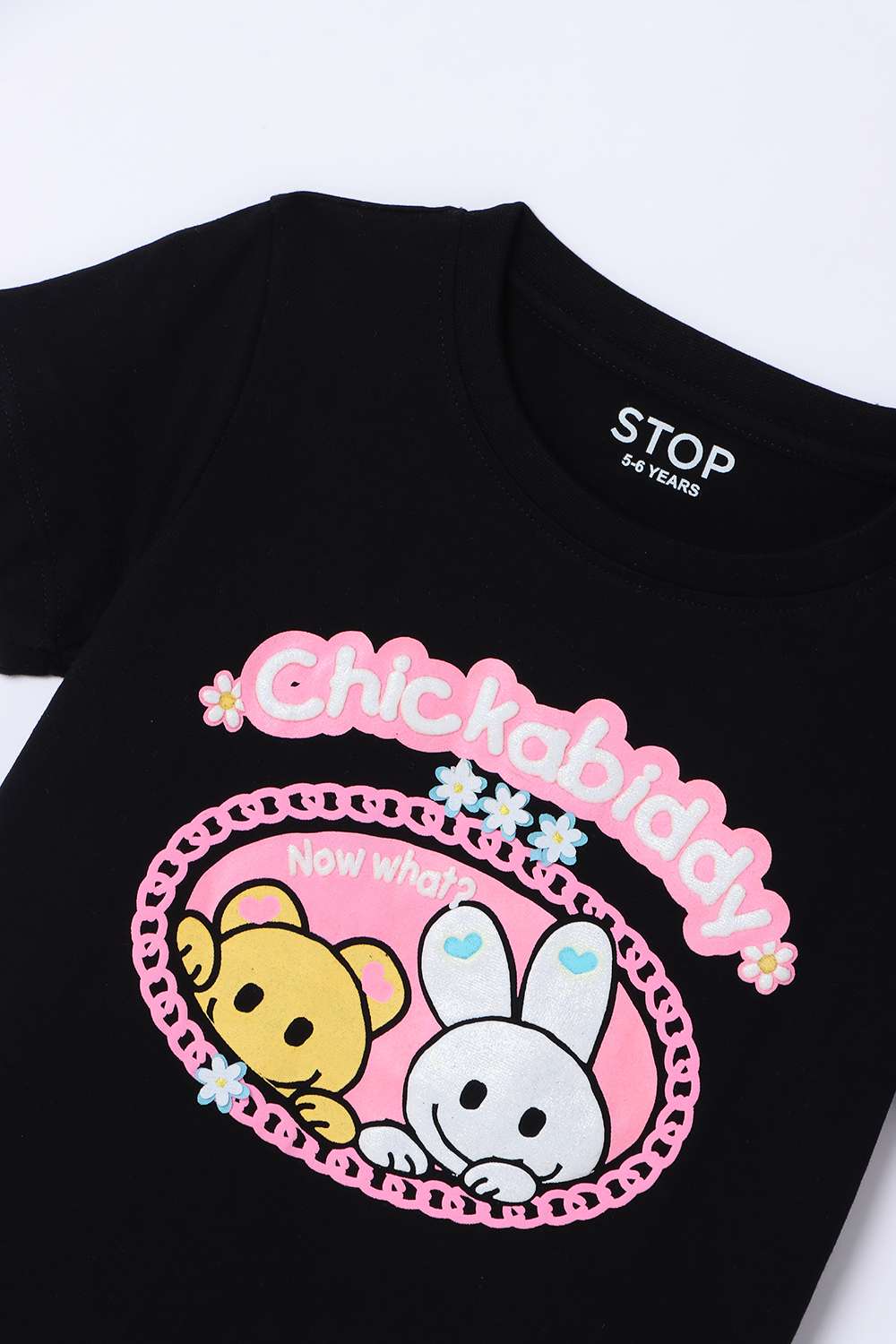 Blended-Fabric-Regular-Fit-Girls-T-Shirt
