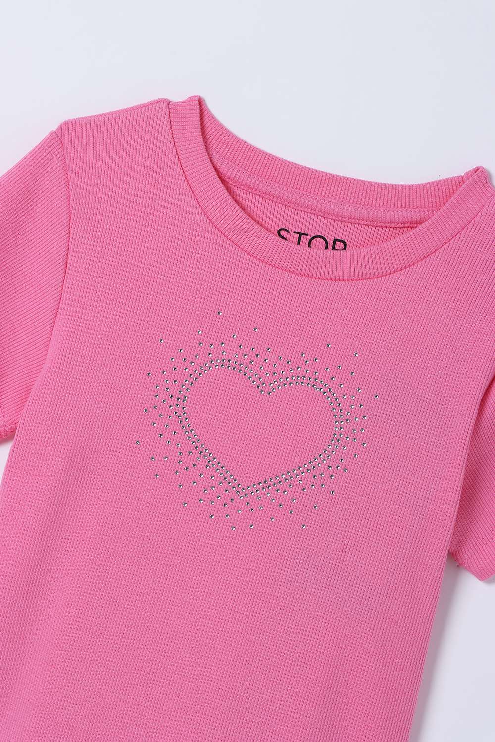 Blended-Fabric-Regular-Fit-Girls-T-Shirt